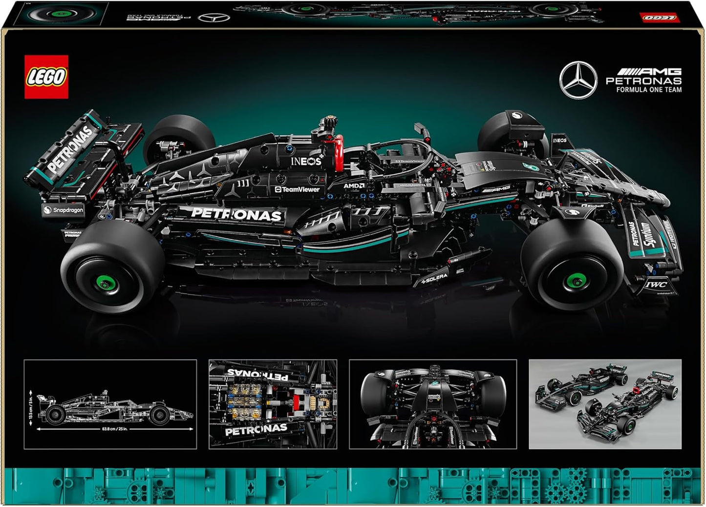 LEGO Technic Mercedes-Amg F1 W14 E Performance Set pour adultes, modèle réduit de voiture de course, objets de collection pour la maison ou le bureau, cadeaux de Formule 1 pour hommes et femmes 42171 Ensembles de construction Besuche den LEGO-Store