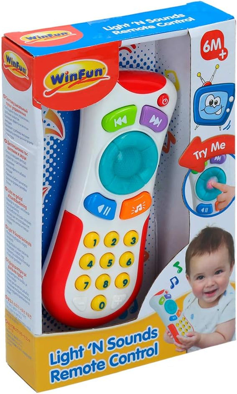 winfun 44722 Mon premier contrôleur sans personnage avec sons, multicolore, S Baby Toys Naty Shop