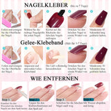 Ongles français autocollants rose clair – 32 pièces à coller sur ongles français – Faux ongles carrés courts – Colle respirante sur ongles artificiels – Faux ongles à couverture complète pour femme (rose clair)