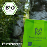 Martermühle Peru Bio Kaffeebohnen 1kg mittelkräftig I Arabica I Arôme : Chocolat au lait, Notes florales, Noix I Ganze Bio Kaffee-Bohnen schonend geröstet, säurearm
