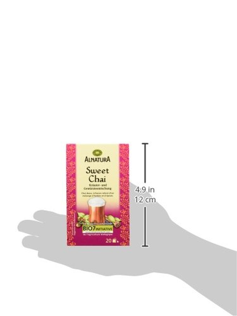 Thé biologique Sweet Chai, 20 sachets de thé, 40 g (paquet de 3)