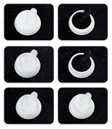 Poudre à ongles chromée Aurora Ice Shimmer poudre de pigment chromé 4 pièces poudre chromée ongles Nail Art Nageldesign