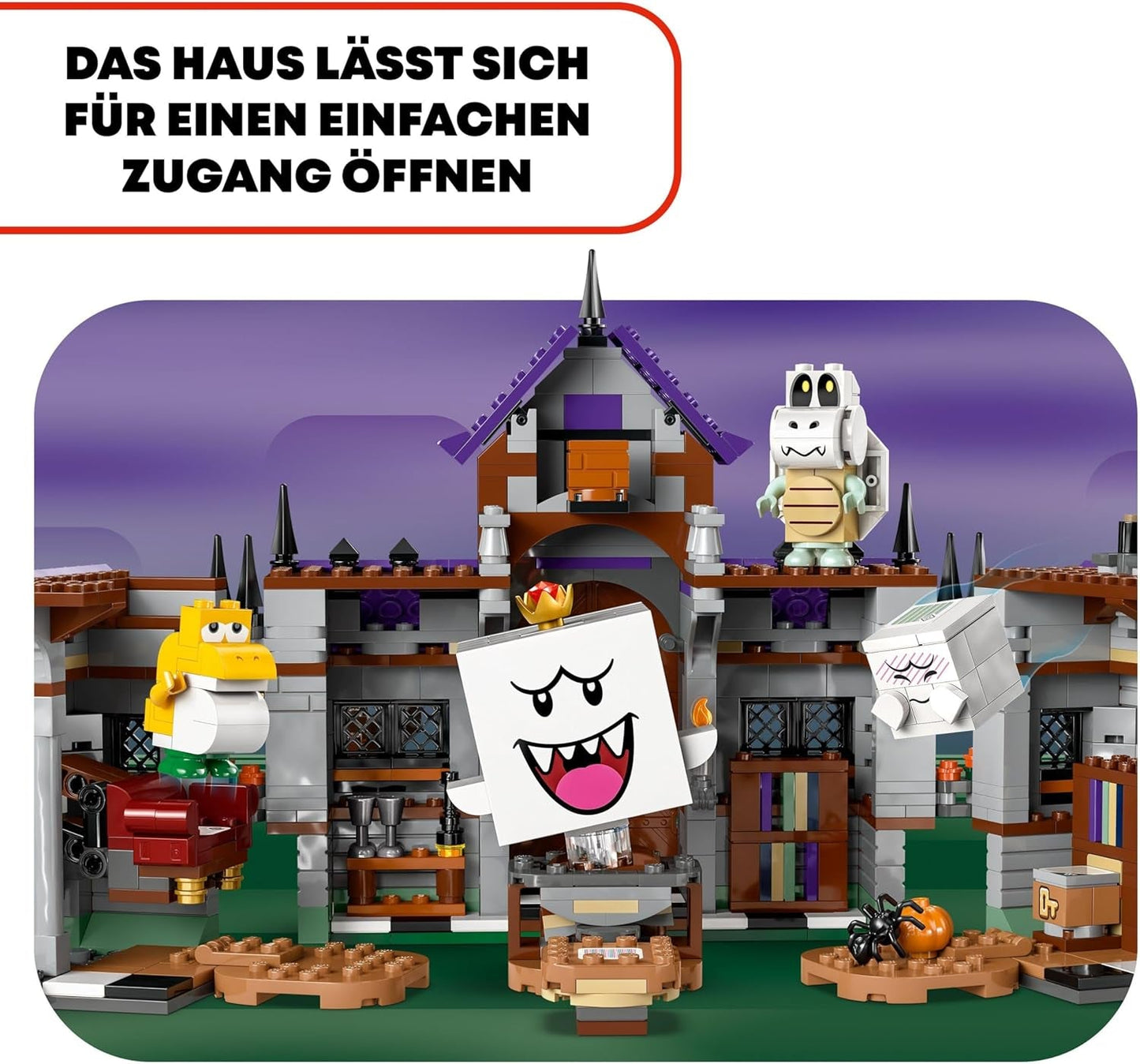 LEGO Super Mario King La maison hantée de Buu Huu Maison hantée pour enfants Ensemble de collection Nintendo avec bébé Yoshi Cadeau pour garçons, filles et joueurs à partir de 8 ans 71436 Ensembles de construction Besuche den LEGO-Store