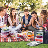 YASHE Pot de Conservation des Aliments avec Couvercle, Ensemble de 12 Pots de Conservation en Plastique, sans BPA, 100 % étanches, empilables et Transparentes, boîtes de Conservation des Aliments Naty Shop