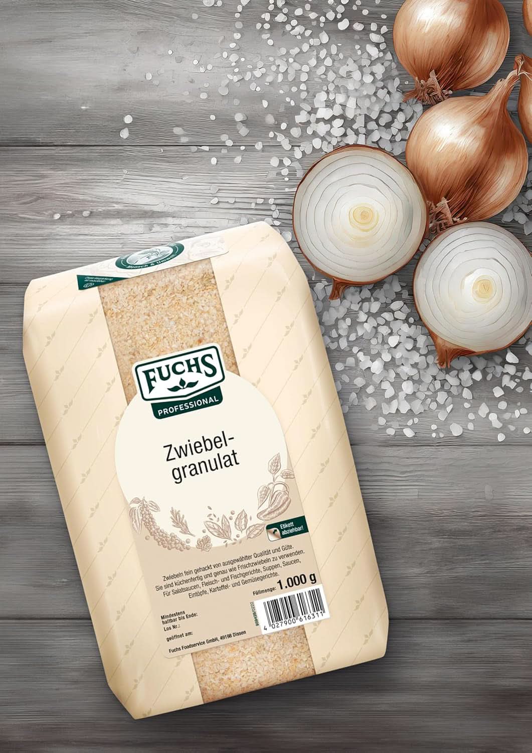 Fuchs Professional granulés d'oignons, 1 Kg Épices Naty Shop