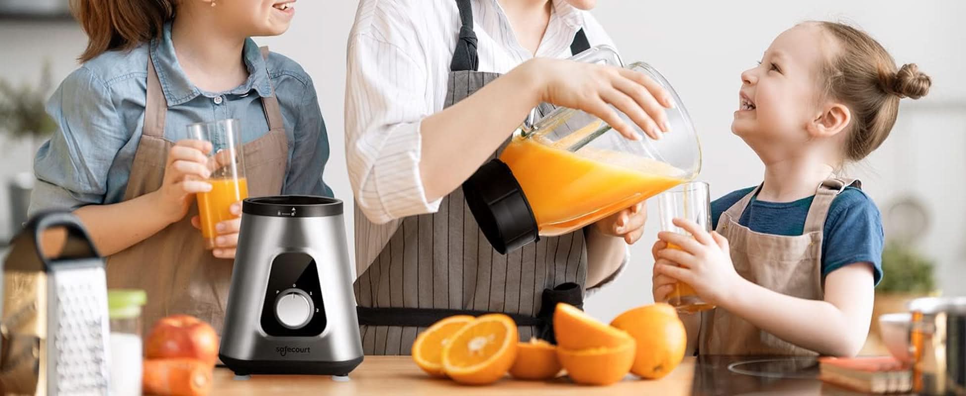 Safecourt Kitchen - Blender - Mixeur Sport - 1000 Watt - to Go Beker - Smoothie Maker Kitchen Naty Shop