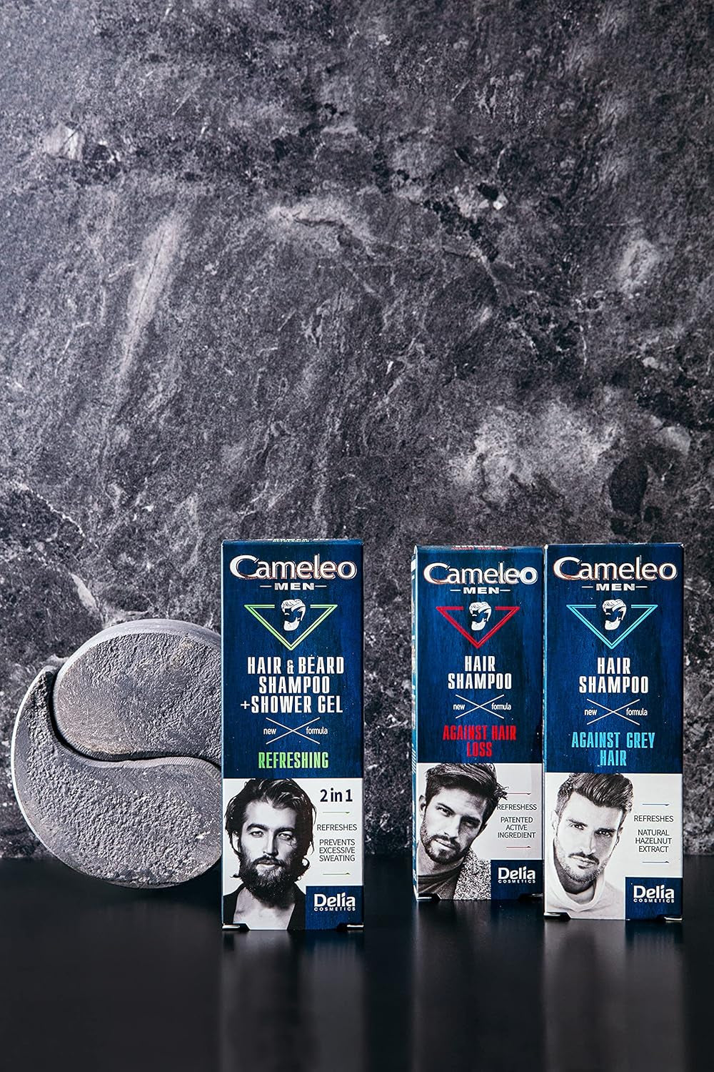 Cameleo Men - Nettoyant pour hommes contre la chute des cheveux, 150 ml Soins capillaires Naty Shop
