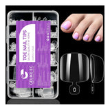 Gelike Ec Ongles courts en amande – Ongles souples à couverture complète, ongles artificiels pré-polis pour extensions d'ongles, studio de manucure à domicile, salon de bricolage, 120 pièces, 12 tailles
