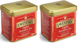 Twinings English Breakfast Tea Thé noir en vrac dans une boîte à thé Thé noir fort issu de feuilles de thé de haute qualité cueillies dans les meilleures plantations de thé du Sri Lanka et de l'Inde G, neutre, 100 grammes