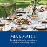 Villeroy & Boch - Manufacture Rock Service de Vaisselle, 6 Pièces, Service de Vaisselle pour 2 Personnes, Porcelaine Premium, Noir