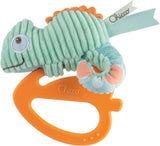 Chicco My Sweet Doudou Jouet Caméléon en Tissus de Haute Qualité Anneau en Plastique Souple Jouet de Dentition Apaisant Bébé 3-18 Mois Bebe Naty Shop Chameleon Toys