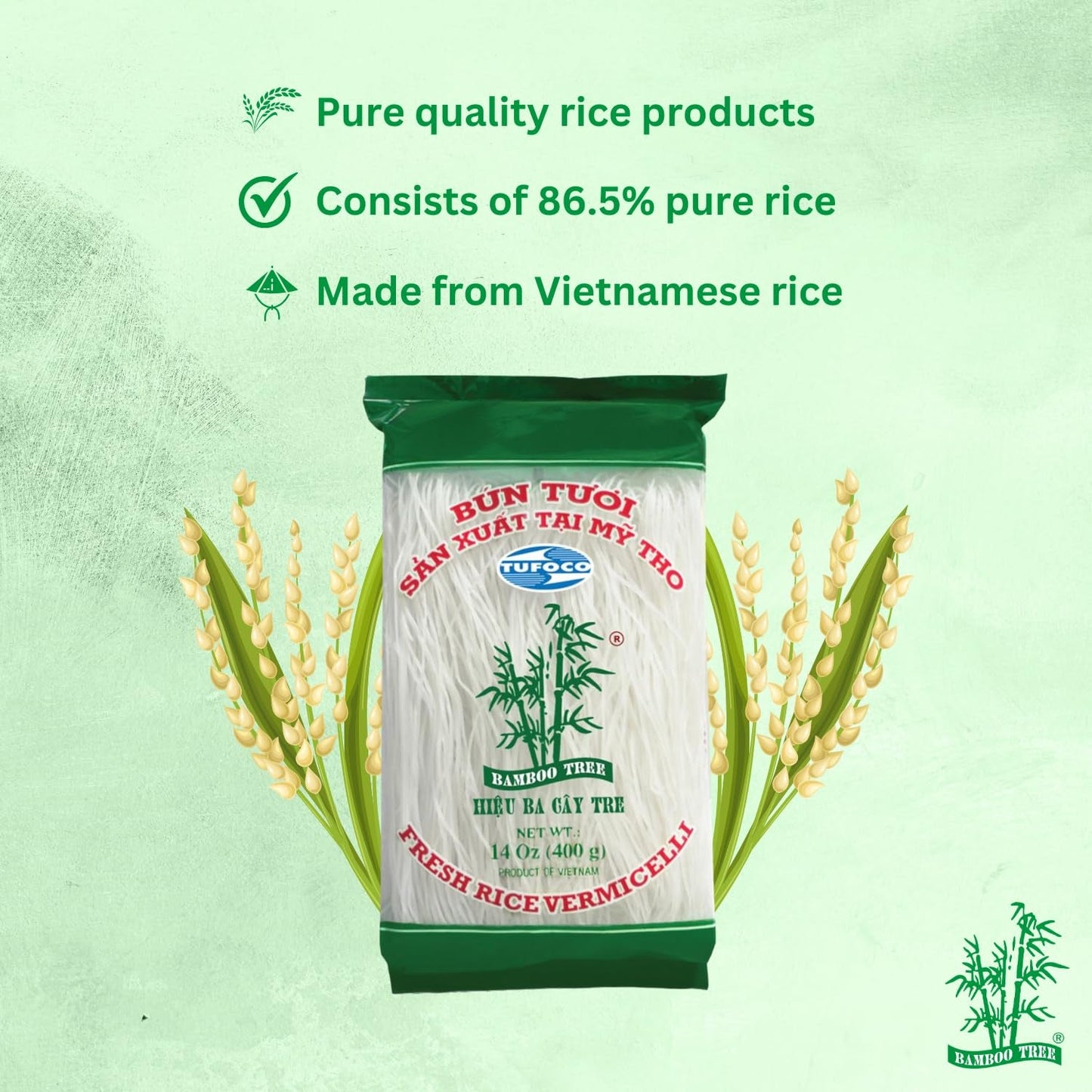 BAMBOU TREE - Vermicelles de riz frais - 1 x 400g