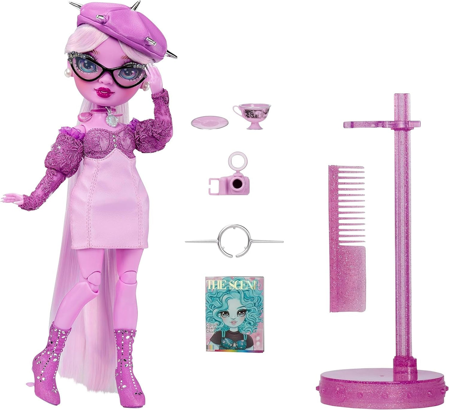 Rainbow High Shadow High F23 Poupée mannequin Violet