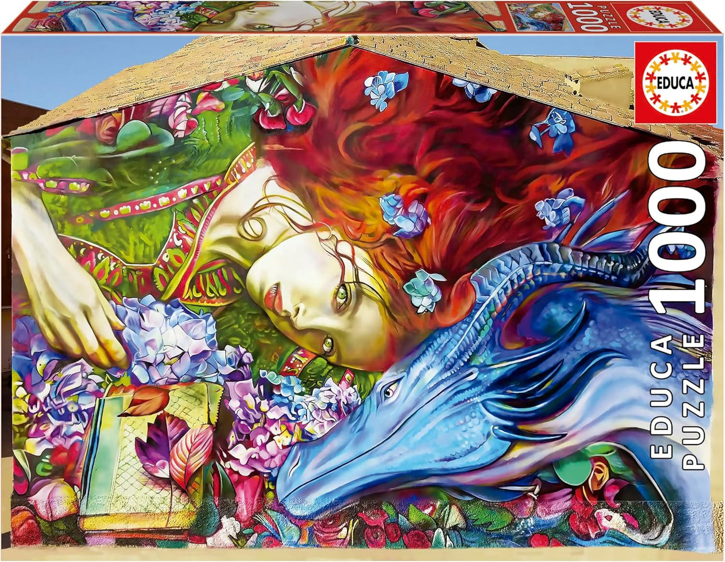 Educa - Puzzle de 1000 pièces pour adultes | Sant Jordi, Lily Brick. Dimensions : 68 X 48 cm. Comprend de la colle pour puzzle Fixpuzzle. Depuis 14 ans (19926) Puzzle Naty Shop Titre par défaut