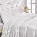 Couette anti-acariens Bleu Calin 140X200 Cm, Pour lit simple, Housse en microfibre douce, Traitement Sanitized Couettes et couettes Naty Shop