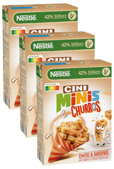 Céréales pour petit-déjeuner Churros avec 42 % de grains entiers, paquet de 3 (1 x 360 g)