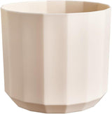 Pot rond elho Facet 23cm - pour l'intérieur - 100% plastique recyclé - Ø 22,7 x H 20,4 cm - Rose/Rose amande