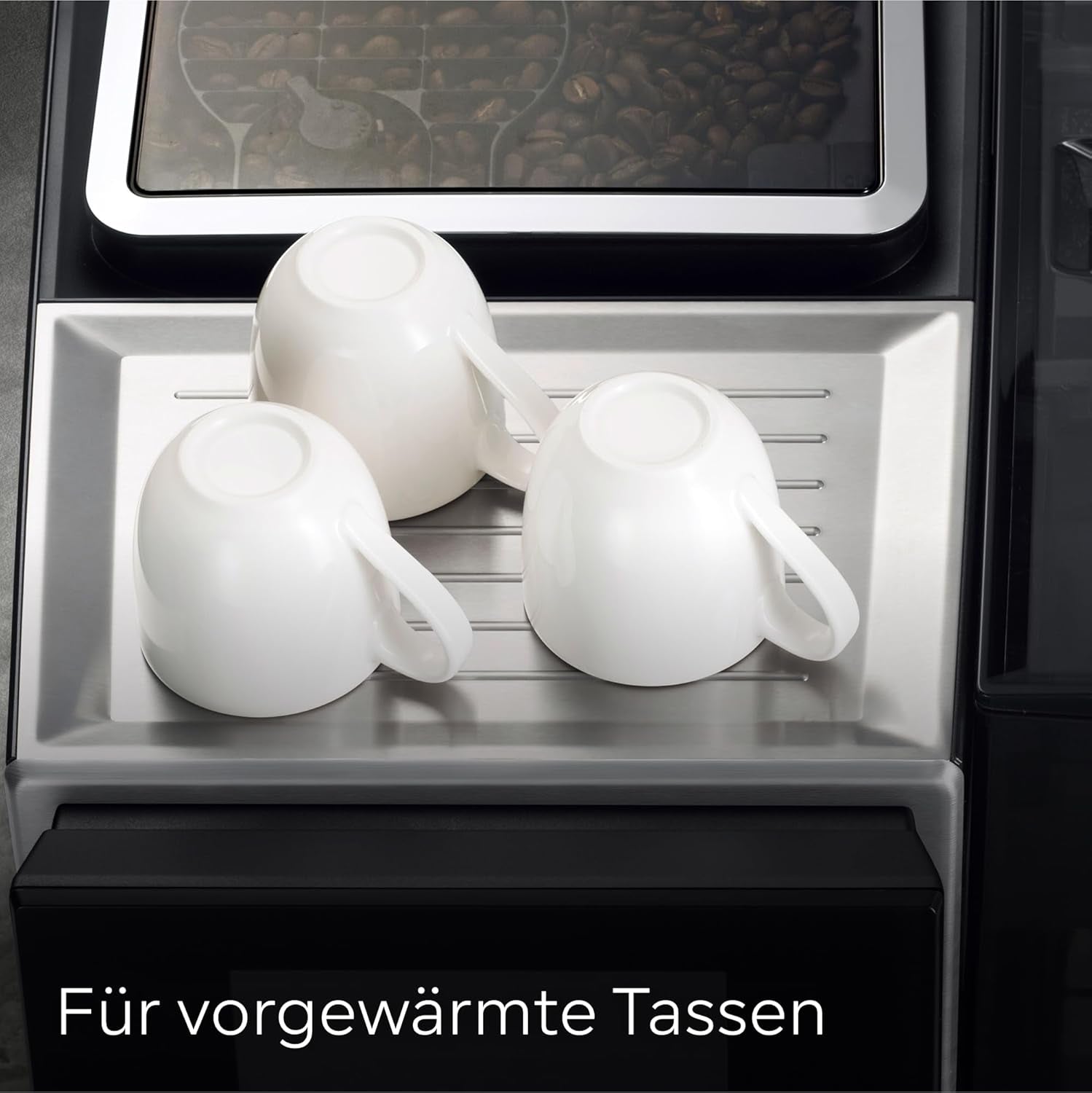 Machine à expresso entièrement automatique Siemens EQ700, grand écran TFT couleur, 36 boissons chaudes et froides, infusion froide, fonction 2 tasses, contrôle par application, système de nettoyage automatique, acier inoxydable noir, TQ717D03