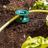 Jeu de 3 guides-tuyaux, vert, 24 x 9 cm | Tuyau d'arrosage et guide-câble avec ancrage au sol | Enrouleur de tuyau pour protéger les parterres de fleurs et les murs de la maison | Enrouleur pour tuyau d'arrosage et câble