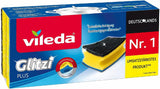 Vileda Glitzi, éponge à vaisselle pour la cuisine, à effet antibactérien, très absorbante, pack de 18 détergents de cuisine Naty Shop