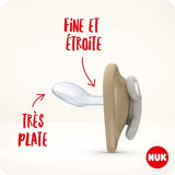 Sucettes NUK Space Night | 6-18 mois | Sucettes avec fentes d'aération extra larges, qui brillent dans le noir | Silicone sans BPA | Renard et coccinelle | Paquet de 2