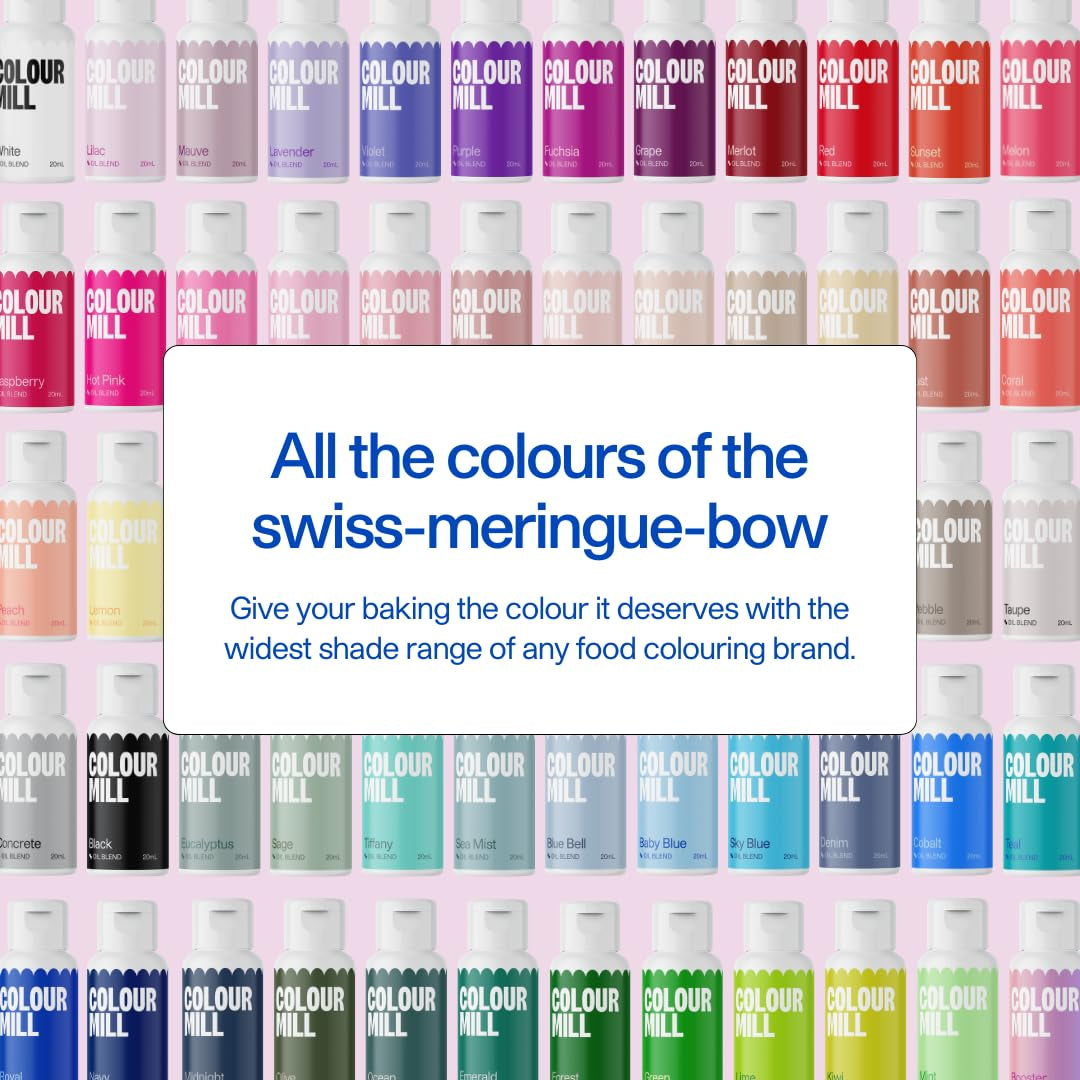 Colorant alimentaire à base d'huile Color Mill Blend Violet - Colorant alimentaire pour chocolat, fondant, muffins, gâteaux, pâtisserie, macarons - Colorant alimentaire pour décoration de gâteaux - 20 ml