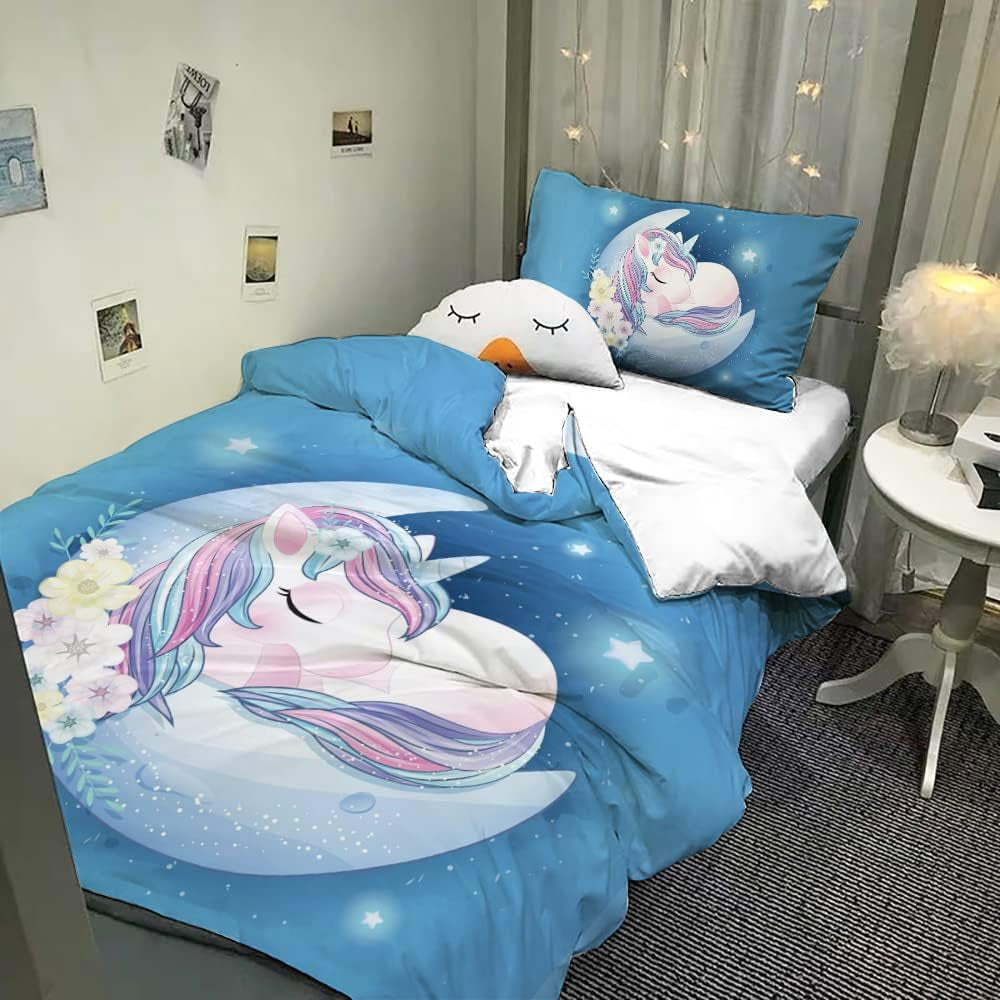 Linge de lit enfant Licorne Soft, microfibre Linge de lit - enfant Naty Shop