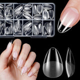 Faux ongles courts ballerine, 120 pièces, colle sur 12 tailles, ongles artificiels courts, Gel souple, couverture complète, pointes pour ongles courts en Gel S