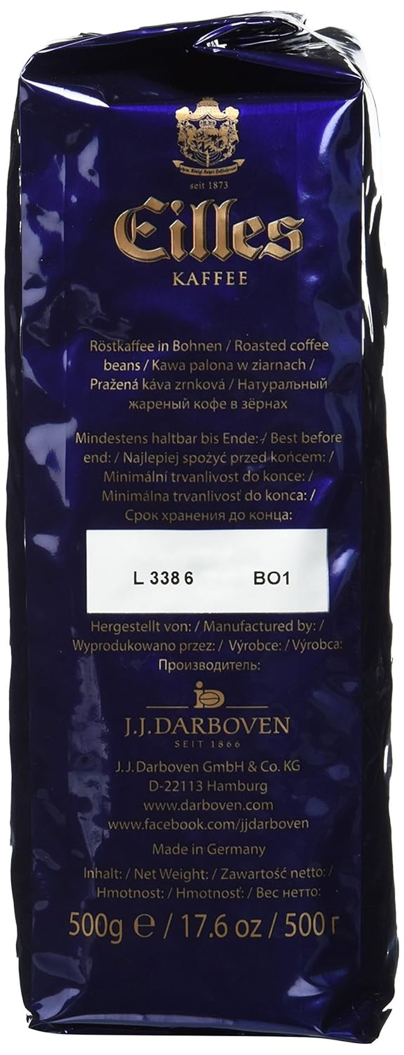Café moulu Eilles, paquet de 12 (12 x 500 g)