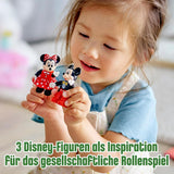 LEGO 10941 DUPLO Disney Le train d'anniversaire Mickey et Minnie, train jouet avec gâteau et ballons, cadeau pour les enfants à partir de 2 ans Jeux de construction Besuche den LEGO-Store