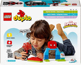 LEGO DUPLO Marvel Spins Motorcycle Adventure, Fantasy Playset for the TV series Spidey and his super friends, educational toy to build and rebuild for children aged 2 years and over 10424 Building sets Besuche den LEGO-Store