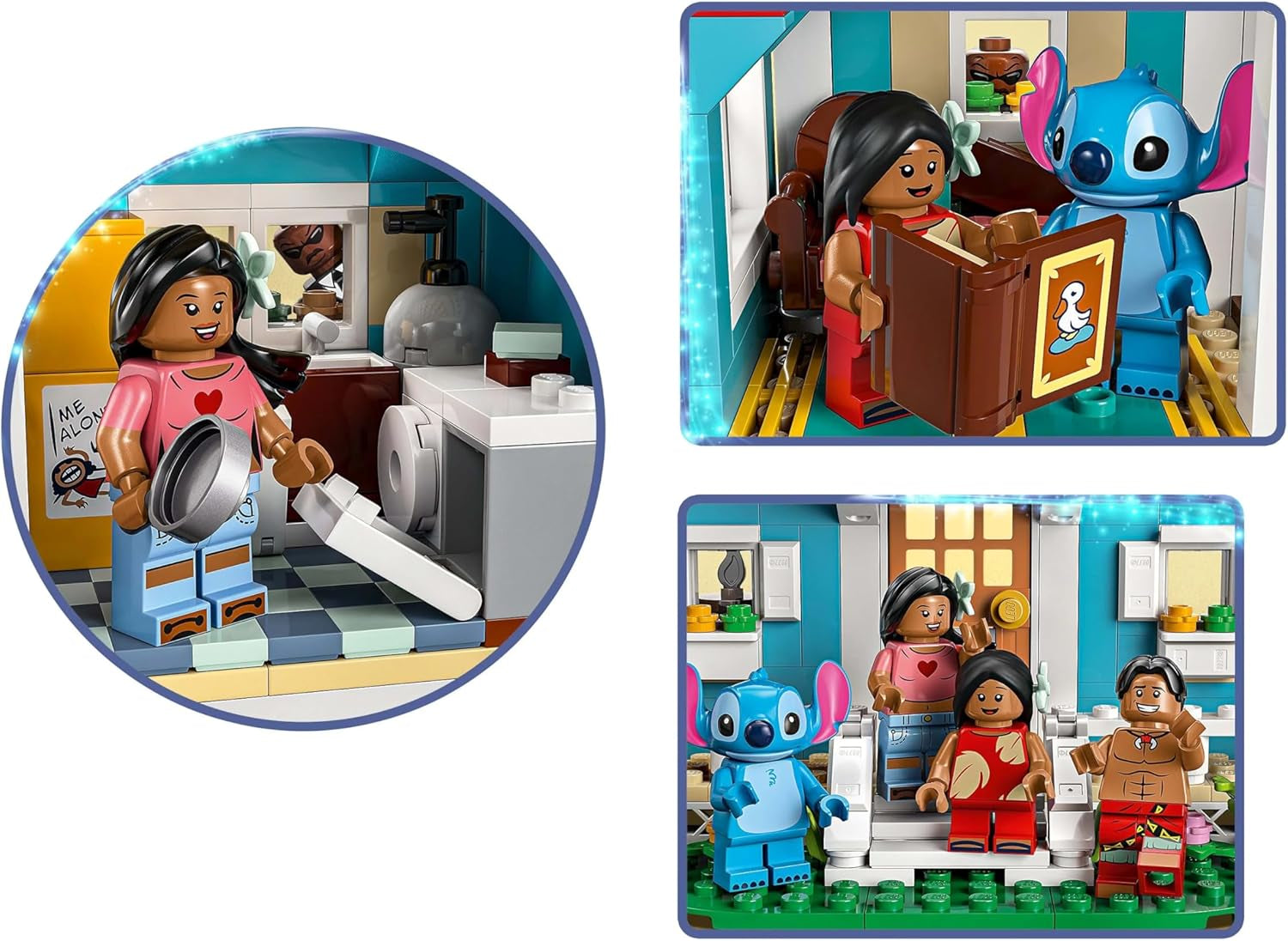 LEGO Ç€ Disney Beach House de "Lilo et Stitch" - Jouet à construire avec 6 pièces, observatoire, vaisseau spatial et 5 figurines - cadeau d'anniversaire pour filles et garçons de 9 ans et plus et fans 43268 Besuche den LEGO-Store sets de construction