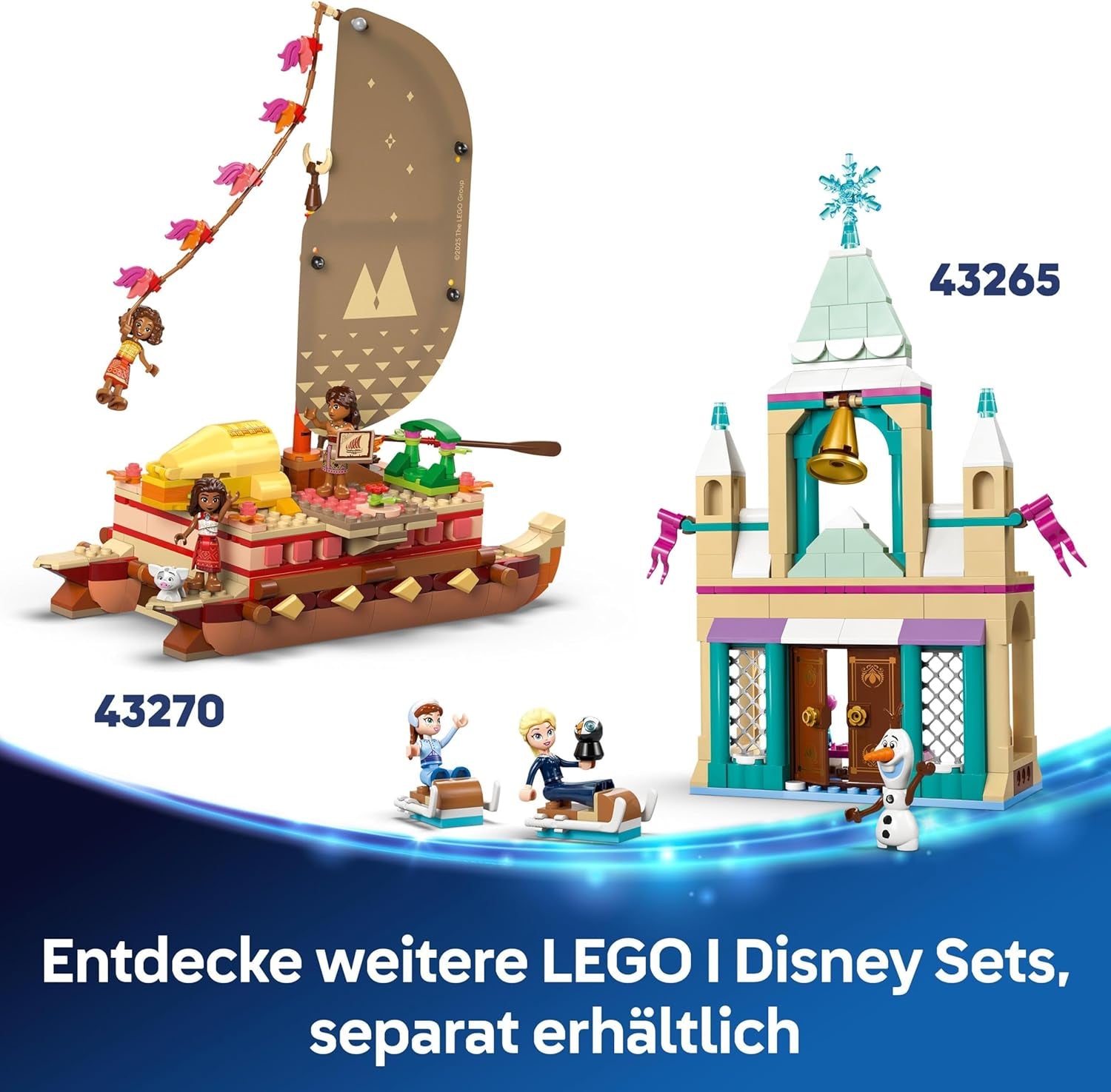 LEGO Ç€ Disney Princess Castle Cendrillon et calèche, ensemble pour filles à partir de 6 ans, jouet fantastique avec mini poupées princesse Cendrillon et prince charmant, idée cadeau pour les fans de Disney 43275 Jeux de construction Beuche den LEGO-Store