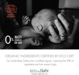 Eco by Naty, pommade pour bébés, ingrédients végétaux biologiques avec 0% de parfum, hypoallergénique et testé dermatologiquement, tube 50 ml Enfant - Bain et Soin Naty Shop