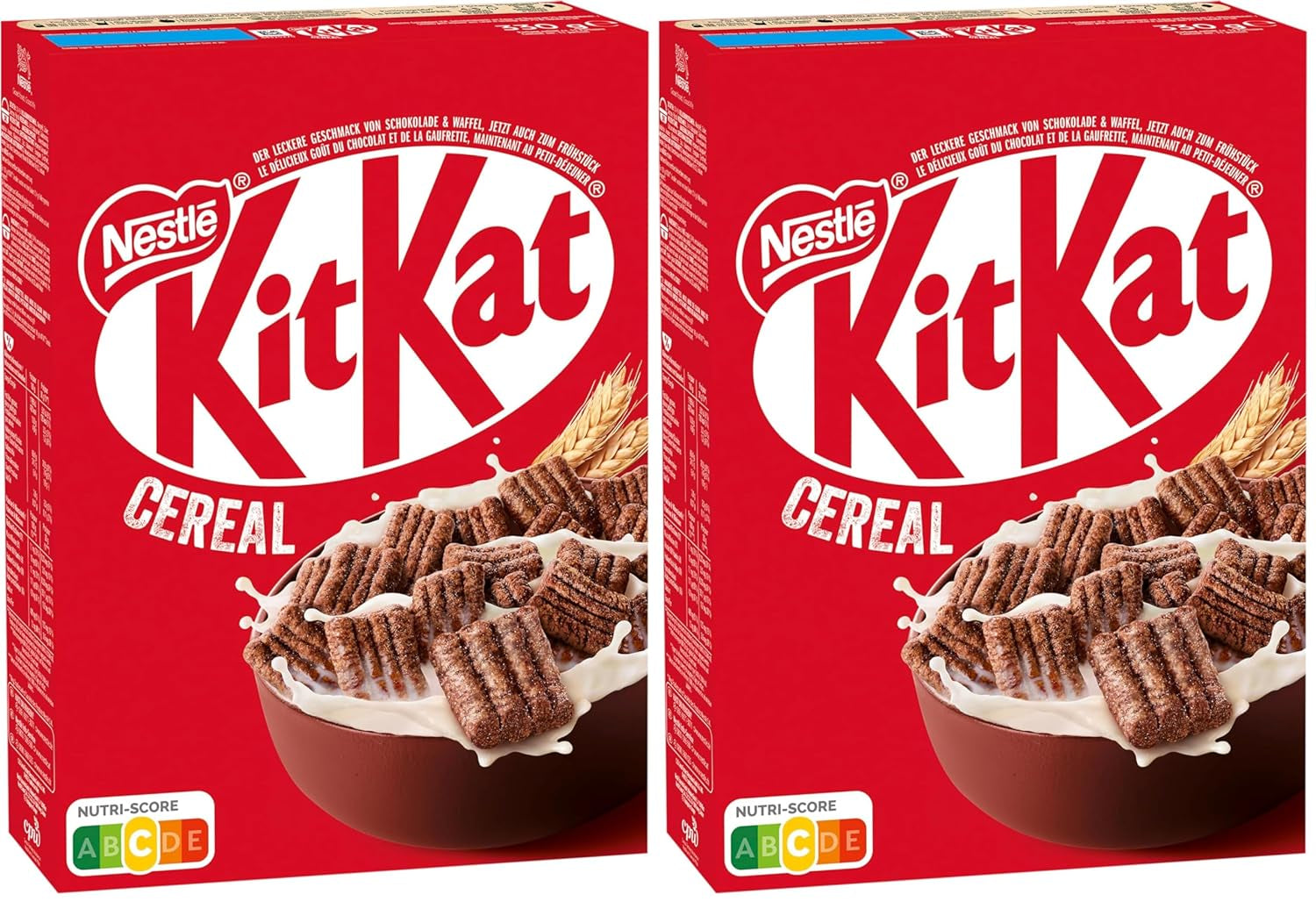 Nestlé Céréales, céréales croustillantes pour petit-déjeuner avec gaufrette typique et délicieux chocolat, 1 paquet (1 x 330 g)