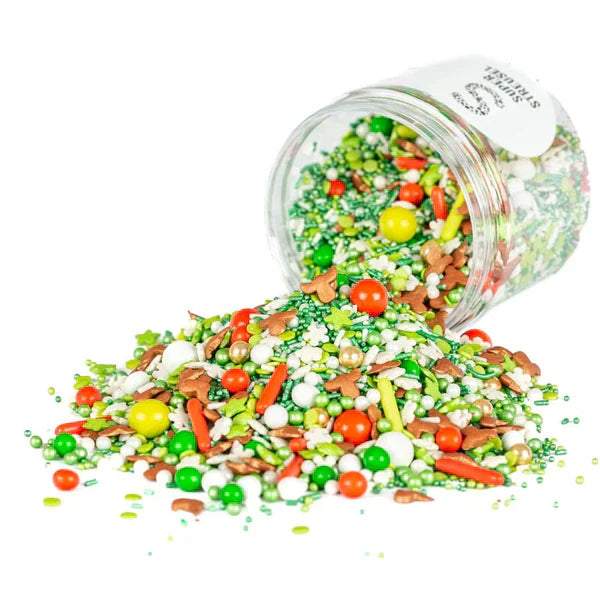 Super Streusel Hohoho Sprinkles Christmas - Décoration festive pour de délicieux gâteaux 90 G