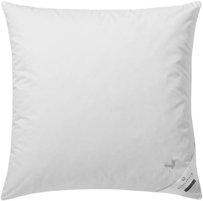 Oreiller Billerbeck E04 Gold Edition 15 avec soutien ferme - 80 X 80 cm - Oreiller en duvet hypoallergénique avec housse souple Naty Shop Oreillers standard Titre par défaut