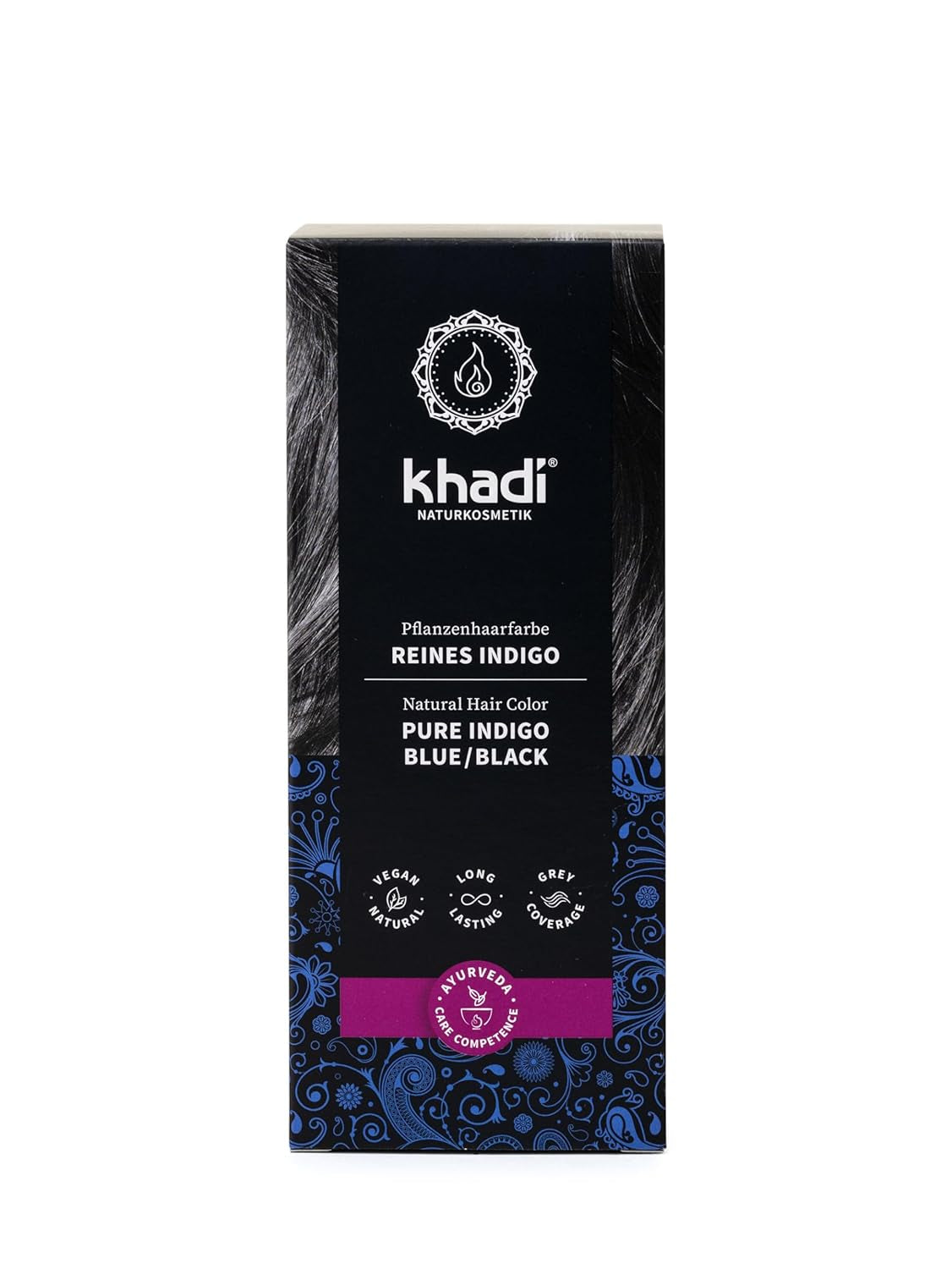 khadi GOLDBRAUN Coloration capillaire à base de plantes Ambre vif à brun doré doux et brillant Coloration capillaire 100 % naturelle à base de plantes Cosmétiques naturels certifiés naturels et végétaliens 100 g Naty Shop Teinture capillaire indigo pure 100 g (1 paquet) unique