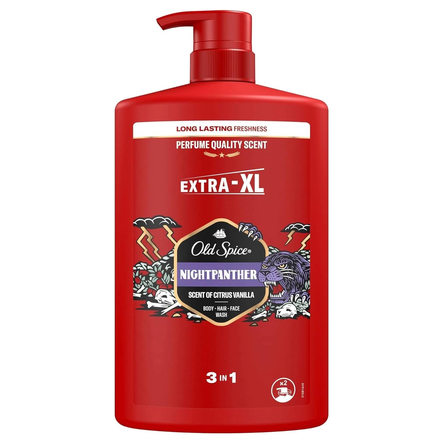 Gel douche et shampoing 3 en 1 Old Spice Captain pour hommes, 1 litre douche et bain Naty Shop Nightpanter