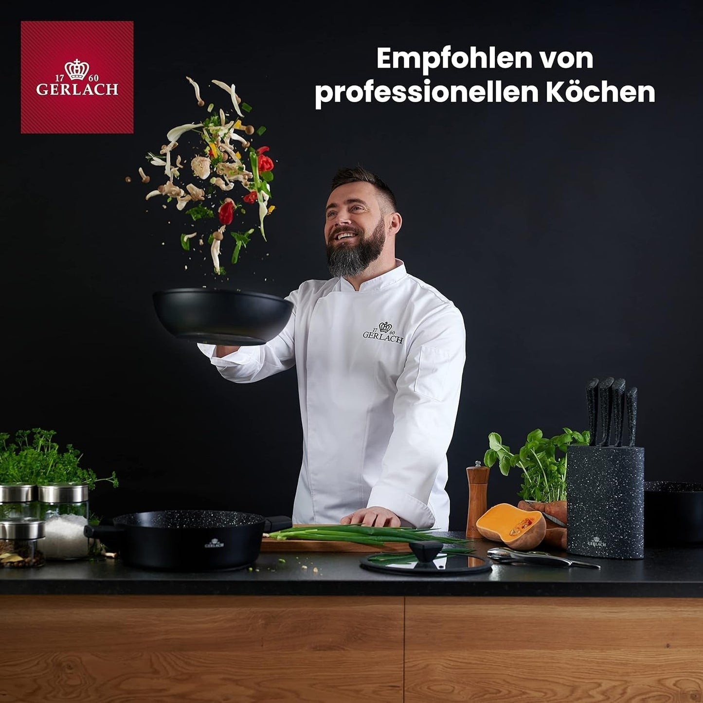 Gerlach 1760 Tunea Set, Couverts en acier inoxydable, 24 pièces, 6 personnes Cuisine Naty Shop