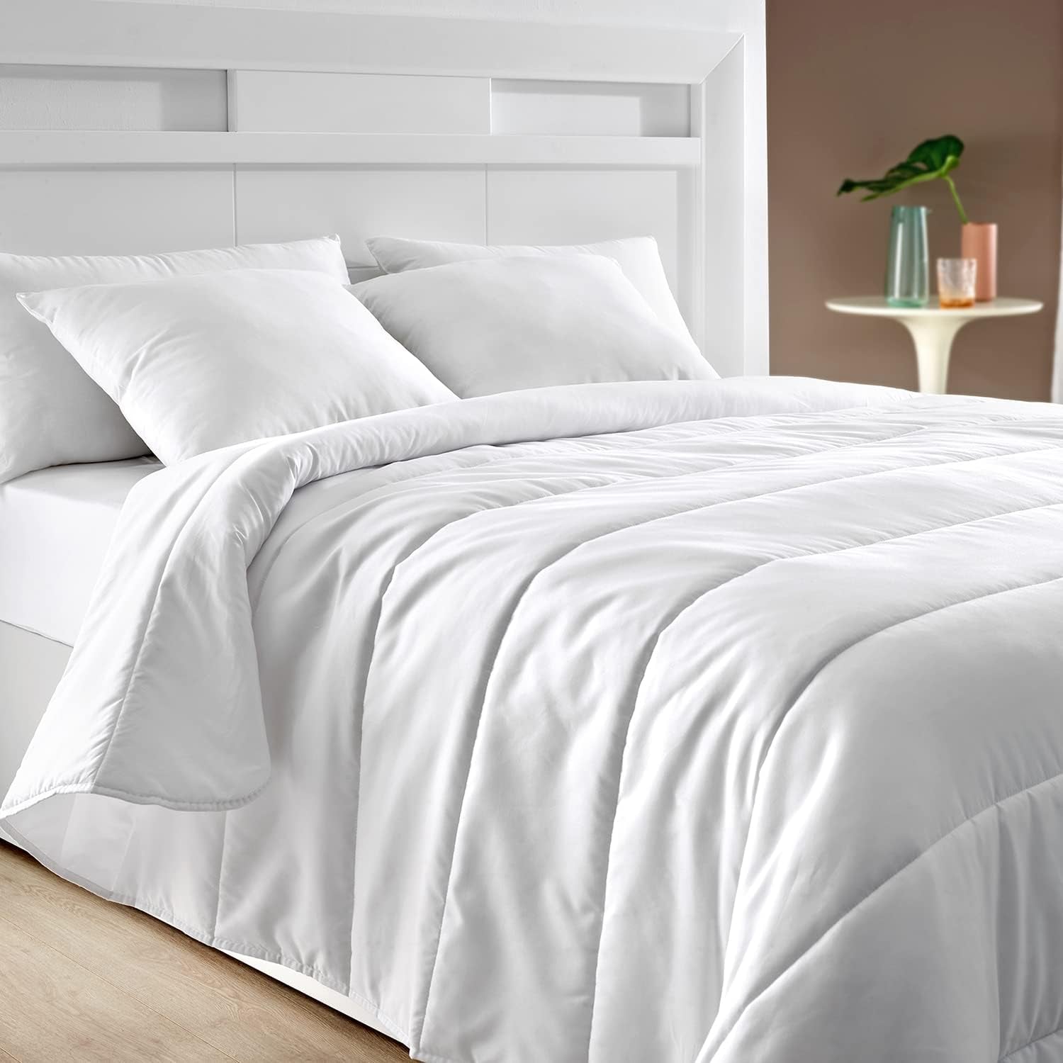 Couette Pikolin Home, fibre, blanc, Lit 135/140-220 X 220 Cm, 2 Couettes et couettes Naty Shop