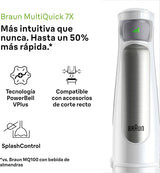 Braun Household Hogar Multiquick 7 Brassmixer, Spritzschutz-Technologie, Spülmaschinenfest, Bpa-Freier Kunststoffbecher, MQ7000, 1000 W, Weiß Kitchen Naty Shop