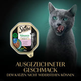 SHEBA Nourriture humide pour chats, Collection Nature's en sauce au saumon, 2 x 11 x 85 g