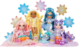 Rainbow High Winter Wonderland - Sunny (Jaune) - Poupée mannequin bonhomme de neige gonflable à l'eau magique cachée de 28 cm avec ensemble de bonhomme de neige, convient aux enfants et aux collectionneurs de 4 à 12 ans