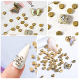 Breloque rotative pour Nail Art, 20 pièces, breloques rotatives pour ongles, roulement rotatif pour Nail Art, bricolage, artisanat, accessoires