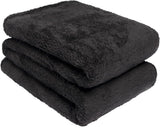 Brentford's Teddy Couverture polaire grande couverture de lit en peluche super douce et chaude pour canapé-lit noir - 150 x 200 cm Lits et couvertures Besuche den Brentfords-Store Noir 150 x 200 cm