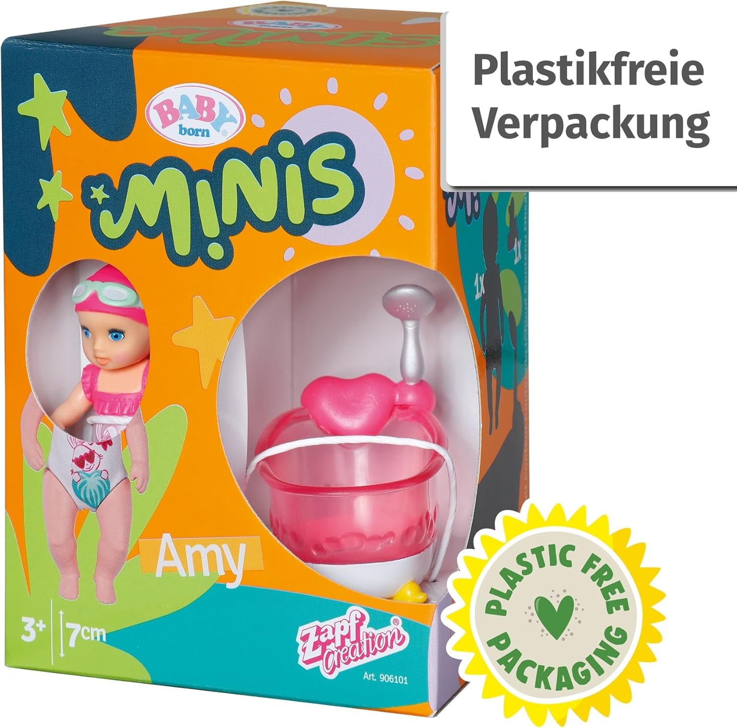 BABY Born Minis ensemble de baignoire avec poupée Minis Amy et canard, 906101 Zapf Creation Dolls Naty Shop