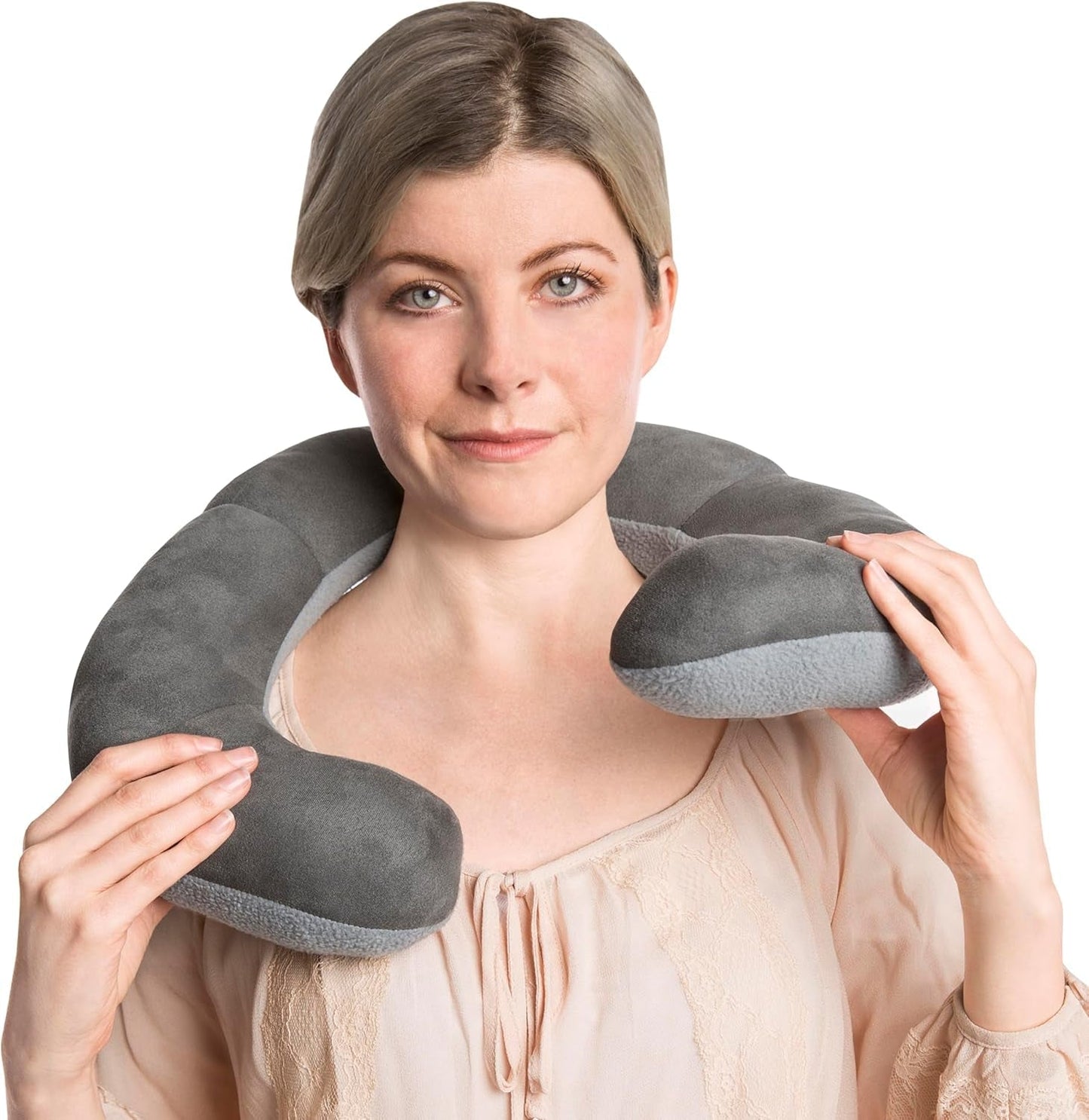 Coussin Wrap-N-Rest Deluxe, gris foncé/gris clair