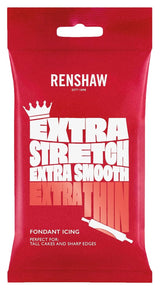 Extra Fondant Rouge 1kg - Fondant extra élastique au goût vanille, parfait pour recouvrir les gâteaux - Rouge - 1 kg Naty Shop pâte à sucre 1 kg Vanille.
