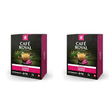 Café Royal Lungo Forte 36 capsules pour machine à café Nespresso - intensité 8/10 - capsules de café certifiées UTZ en aluminium (emballage avec 2)